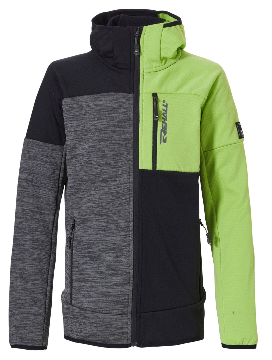 Rehall, Hype-R-Jr. gilet bambino Lime Green grigio, nero, verde 