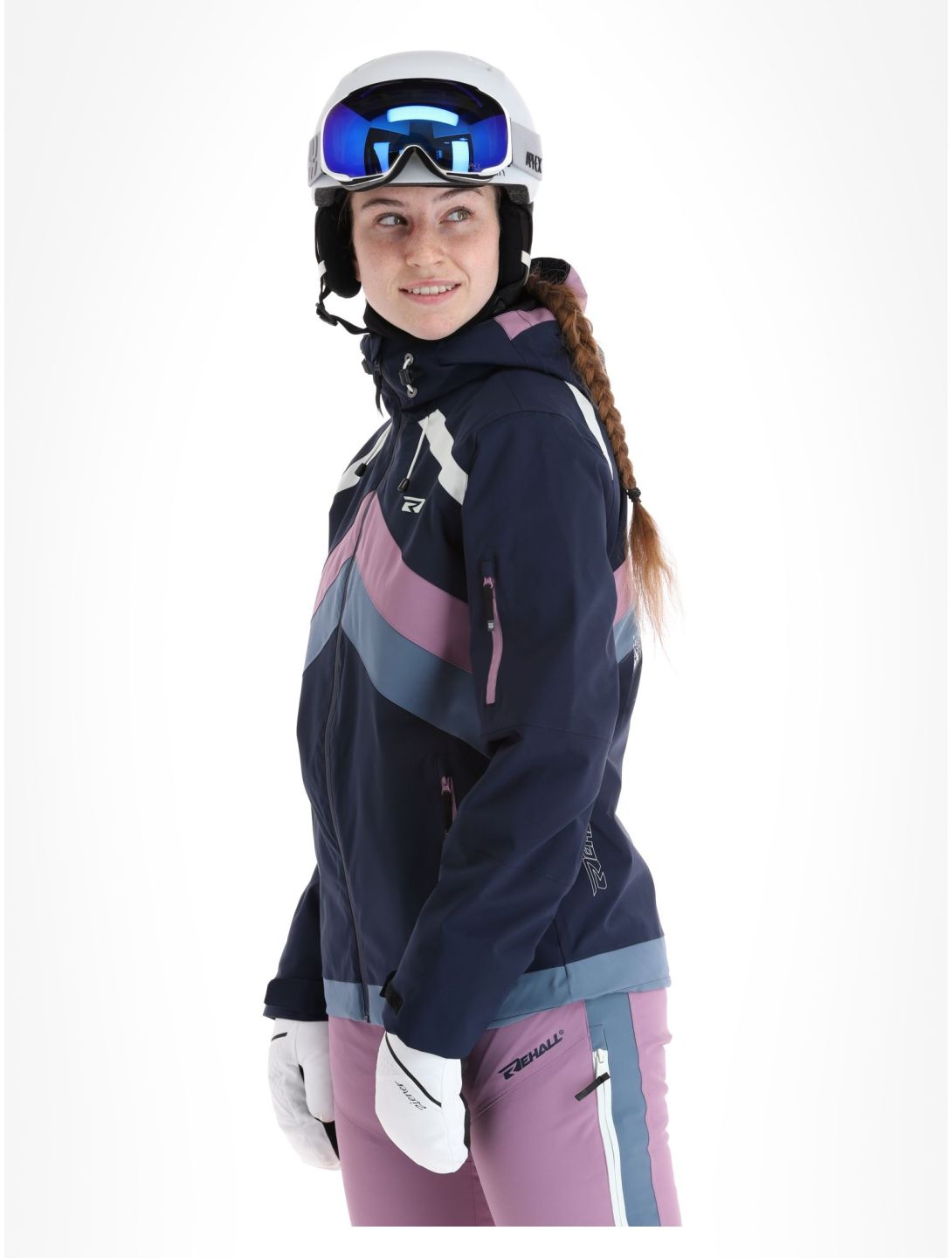 Rehall, June-R giacca sci donna Navy blu, viola 