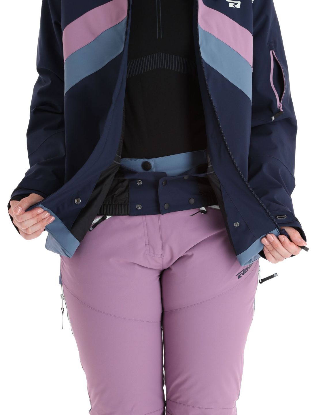 Rehall, June-R giacca sci donna Navy blu, viola 