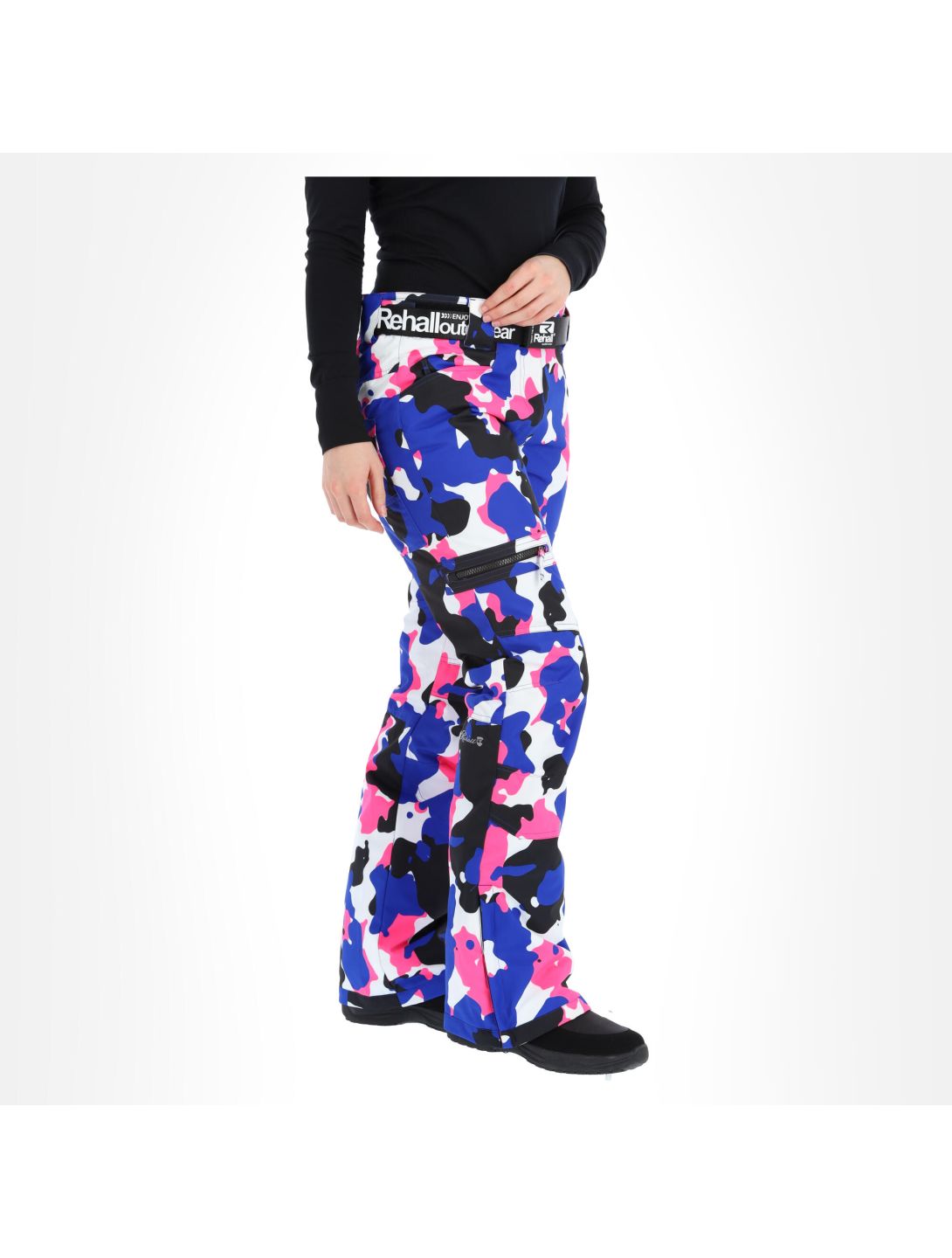 Rehall, Keely-R pantaloni da sci donna camo rosa