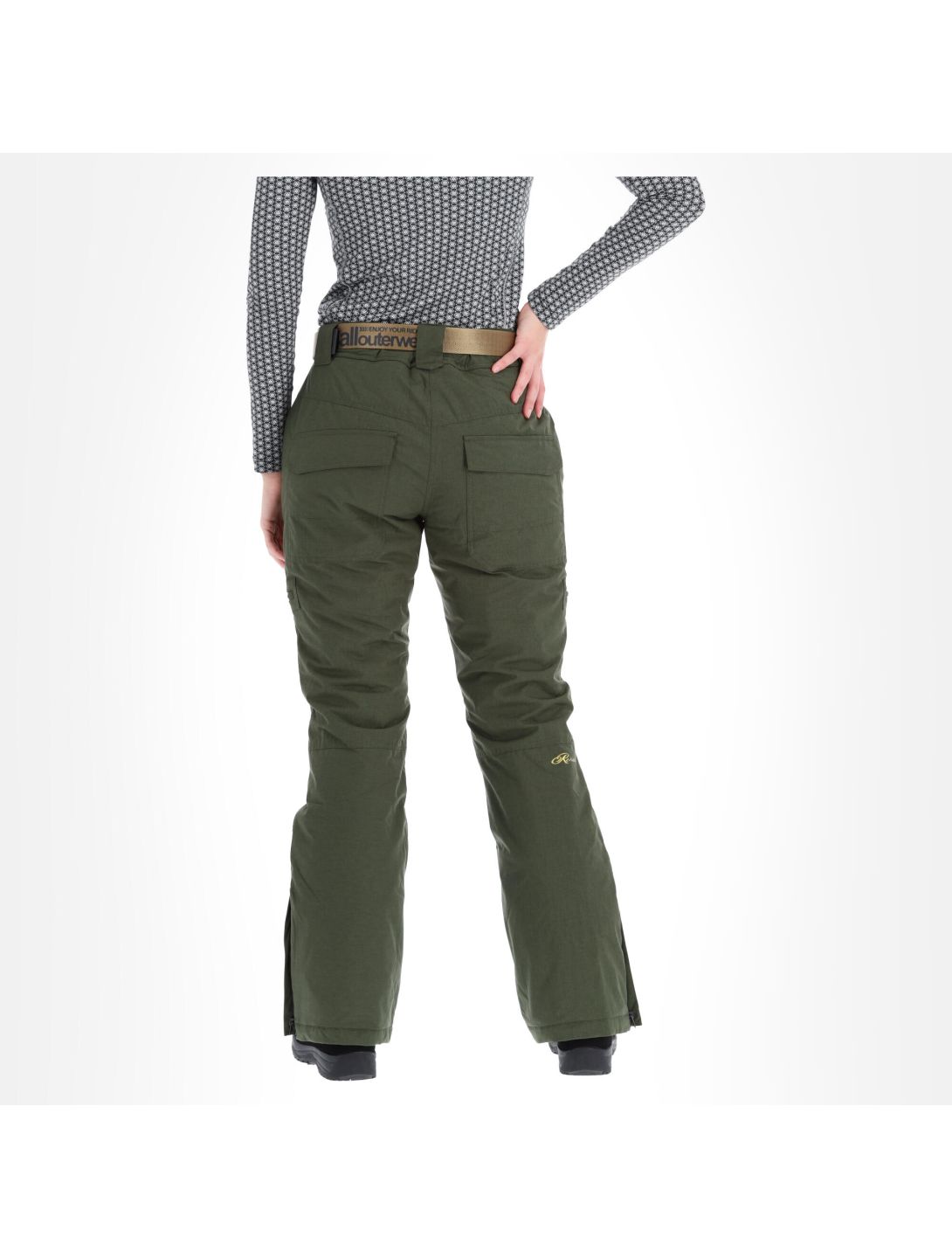 Rehall, Keely-R pantaloni da sci donna olive melange verde