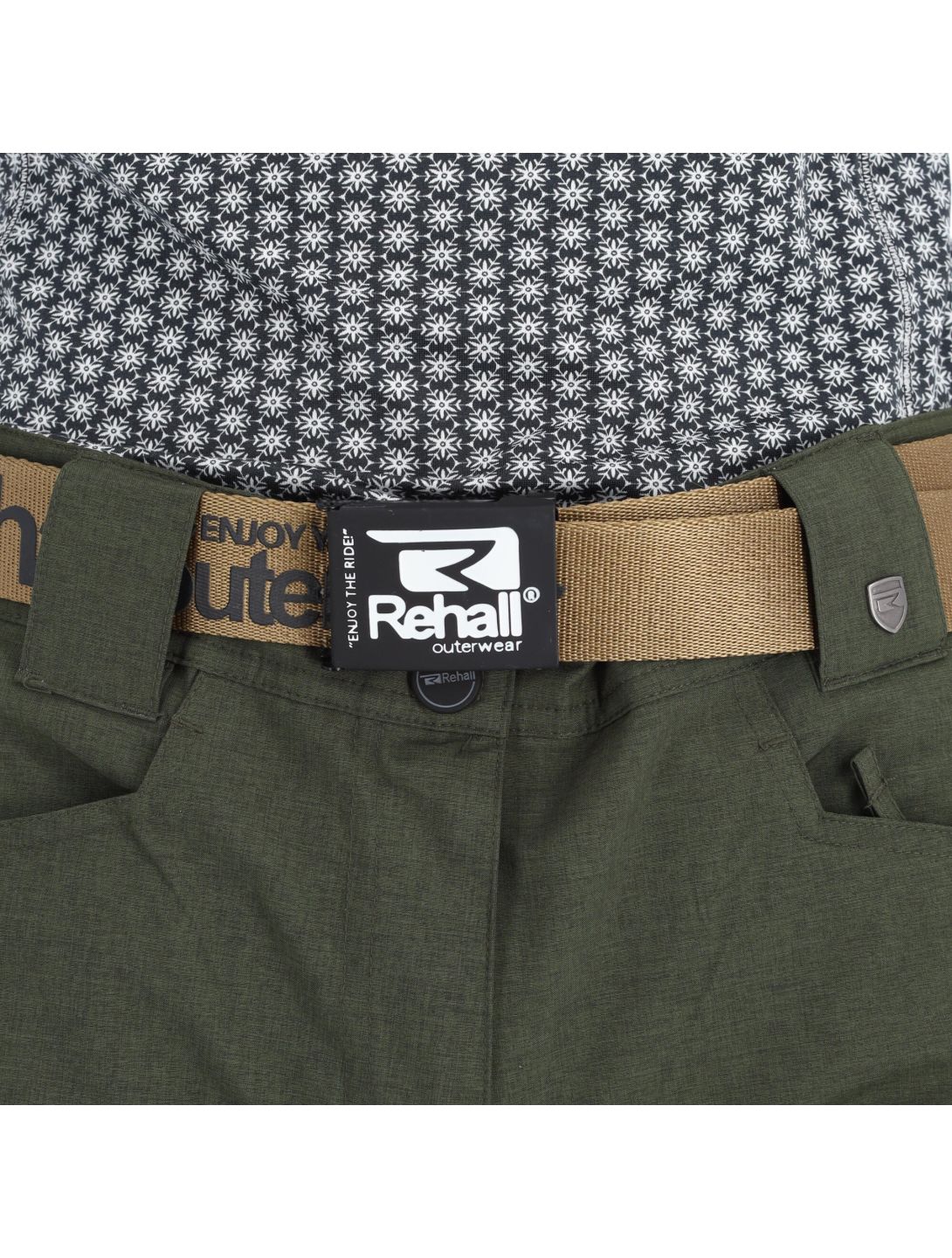 Rehall, Keely-R pantaloni da sci donna olive melange verde