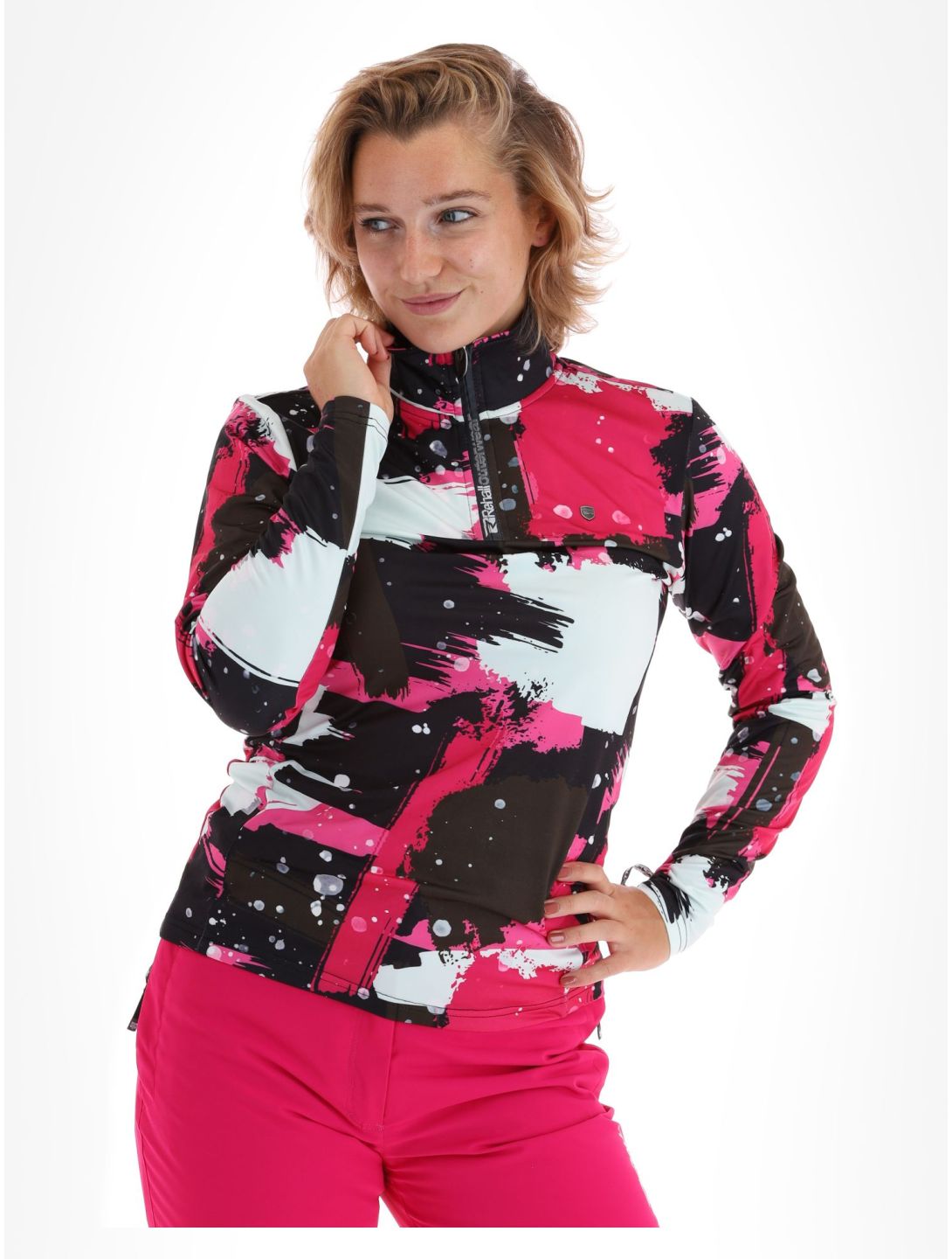 Rehall, Kimi-R maglia termica donna Camo Abstract Brite Pink multicolorato, rosa 