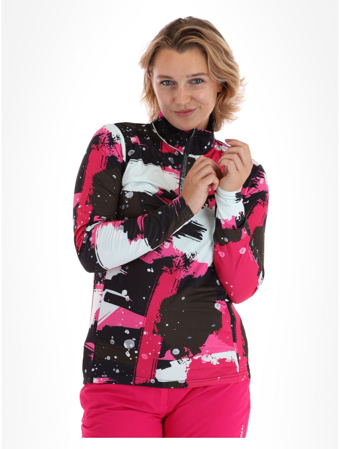 Rehall, Kimi-R maglia termica donna Camo Abstract Brite Pink multicolorato, rosa 