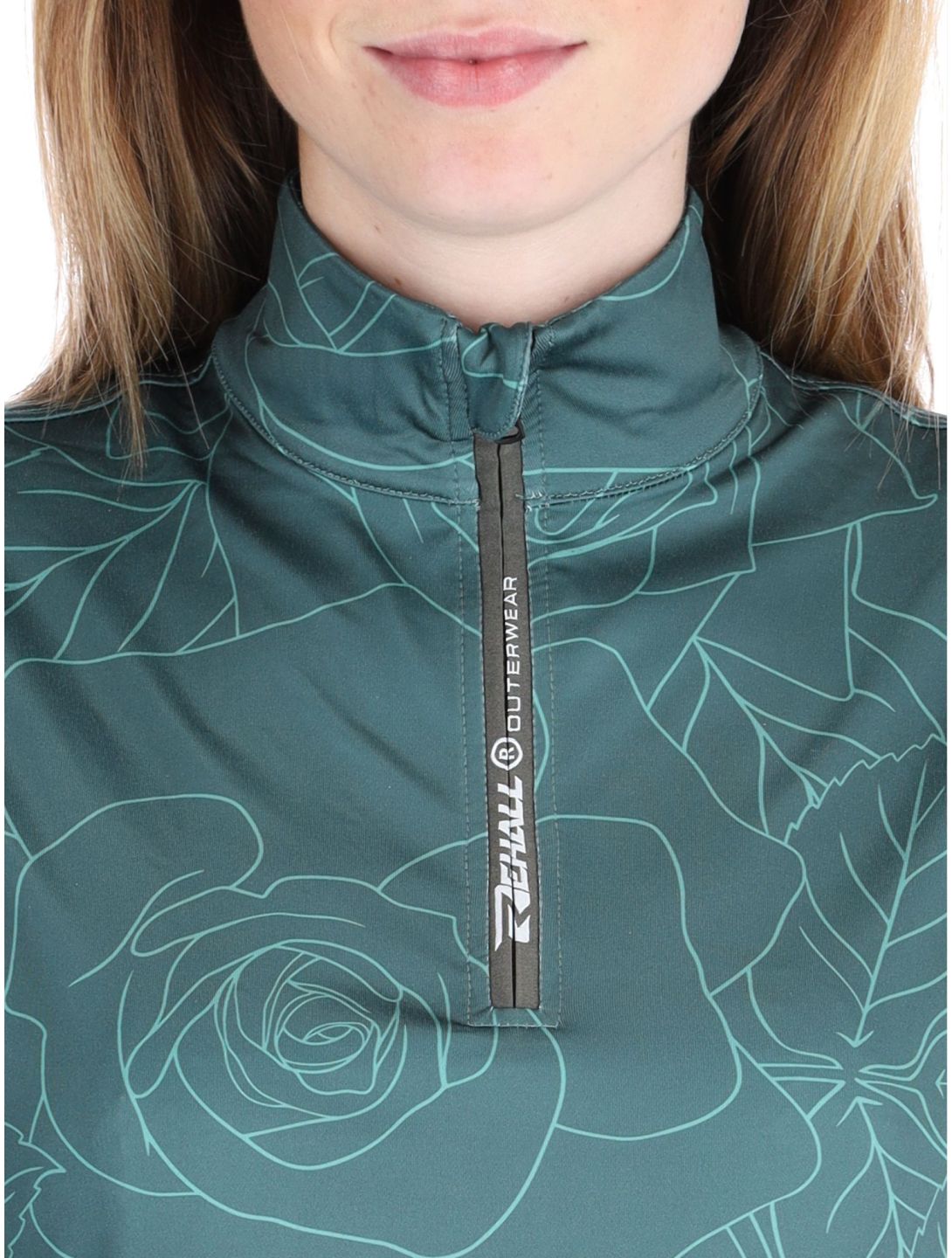 Rehall, Kimi-R maglione donna Roses Smoke Pine verde 