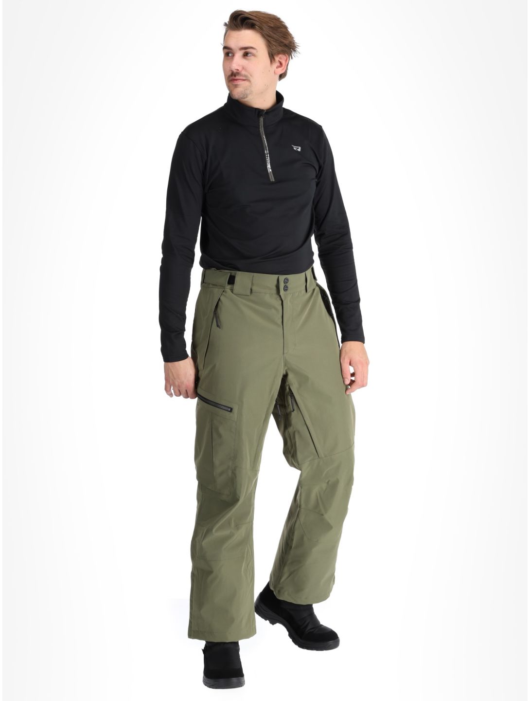 Rehall, Laricks-R pantaloni da sci uomo Moss verde 