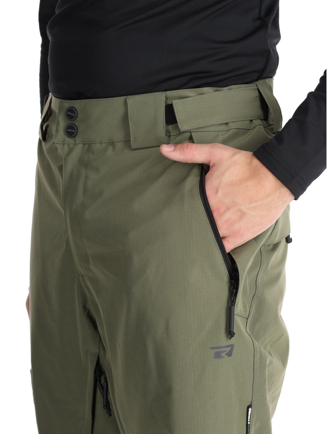 Rehall, Laricks-R pantaloni da sci uomo Moss verde 