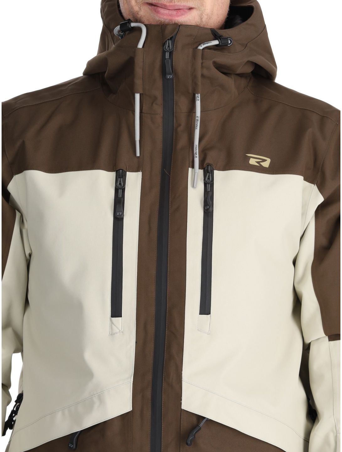 Rehall, Lhotse-R giacca sci uomo Choco beige, marrone 