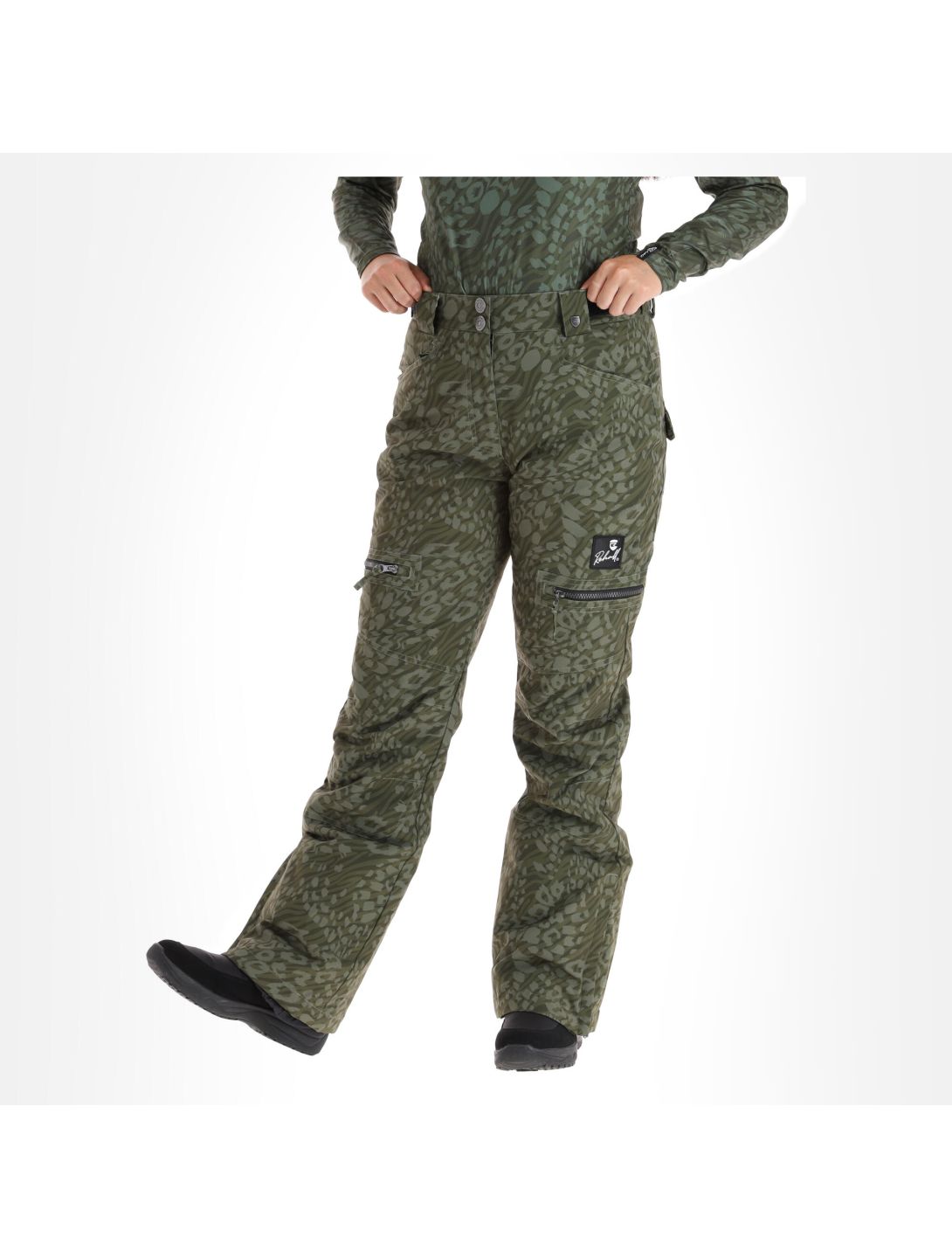 Rehall, Lise-R pantaloni da sci donna dusty panther verde 