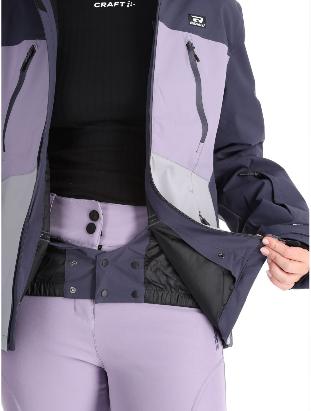 Rehall, Meave-R giacca sci donna Graphite grigio, viola 