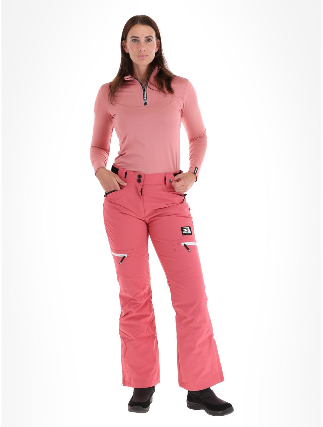 Rehall, Nori-R pantaloni da sci donna Slate Rose rosa 