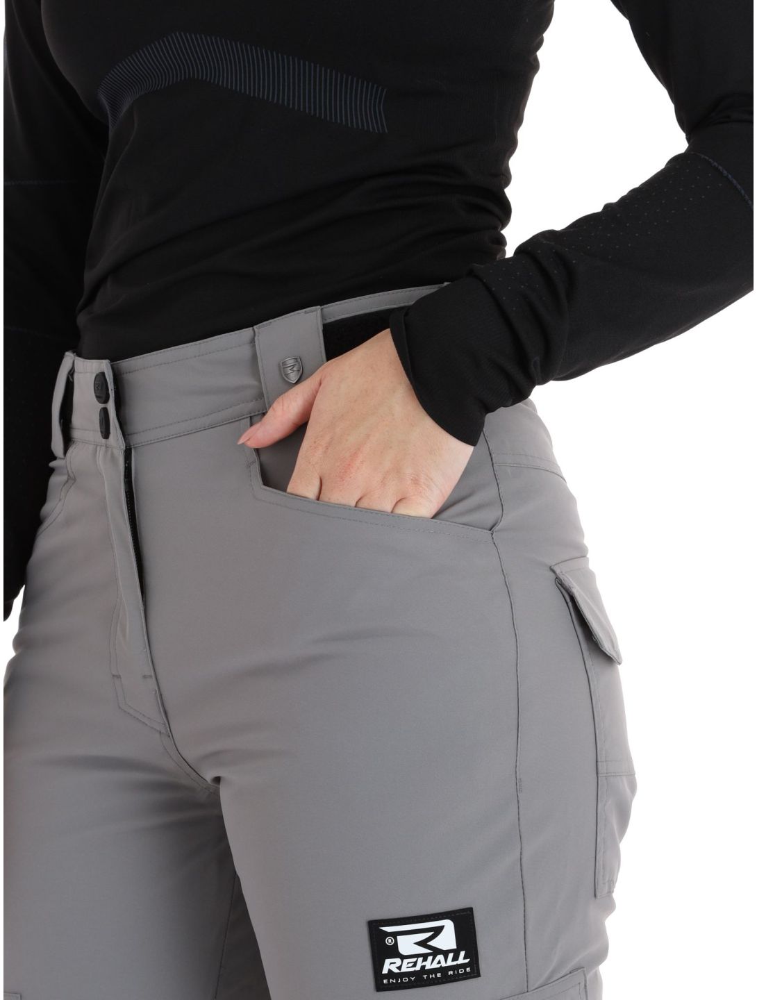 Rehall, Nori-R pantaloni da sci donna Steel grigio 