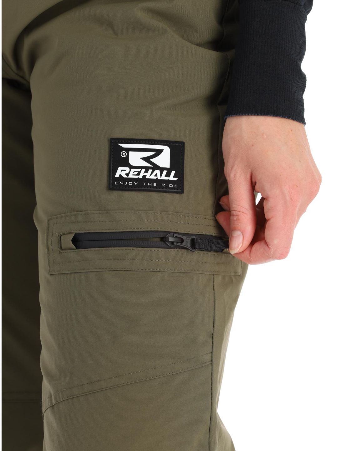 Rehall, Nori-R pantaloni da sci donna Olive verde 