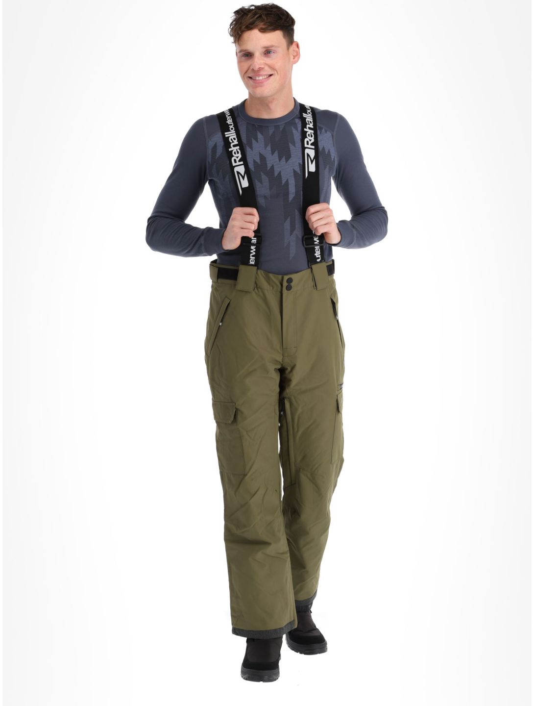 Rehall, Picker-R pantaloni da sci uomo Olive verde 