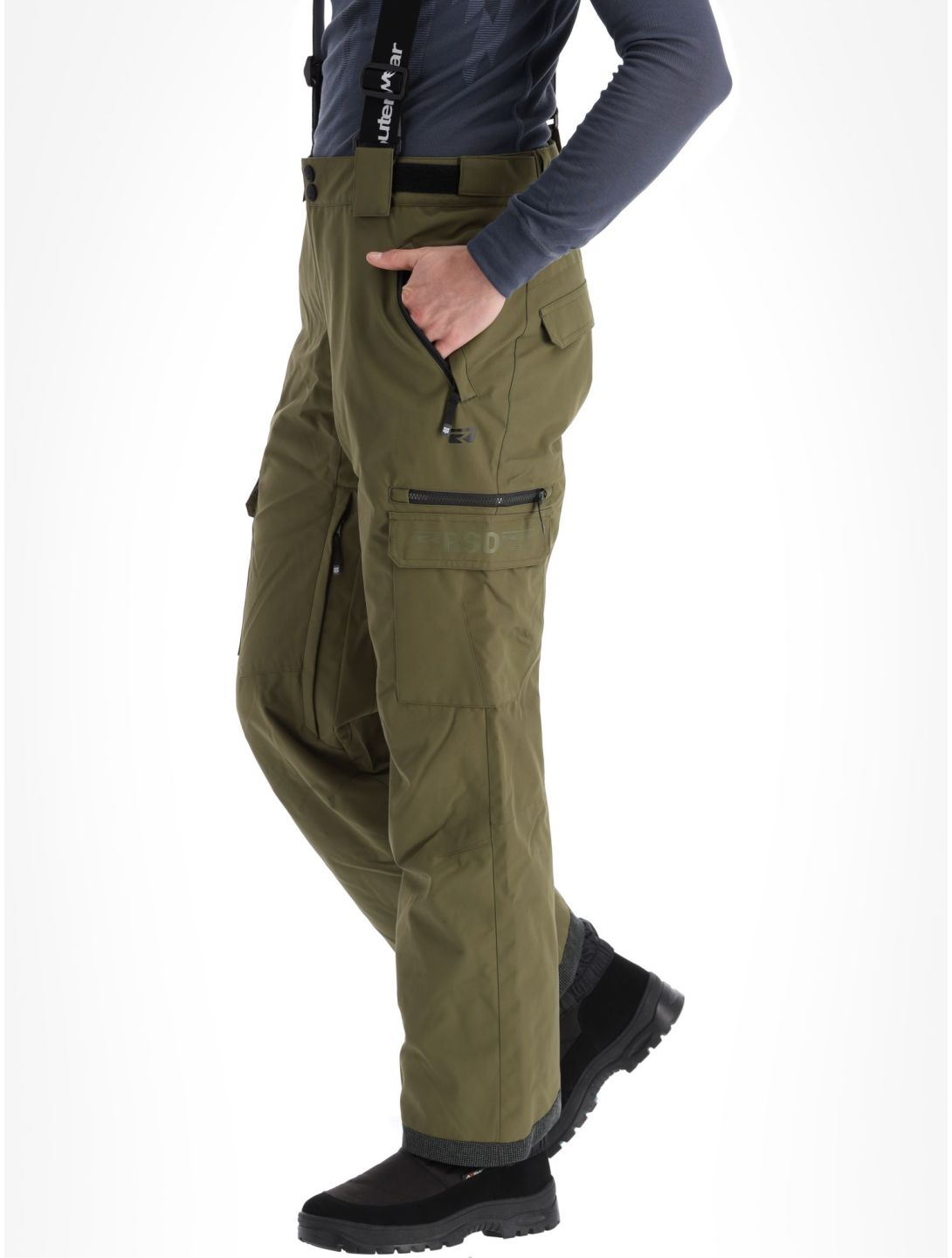 Rehall, Picker-R pantaloni da sci uomo Olive verde 