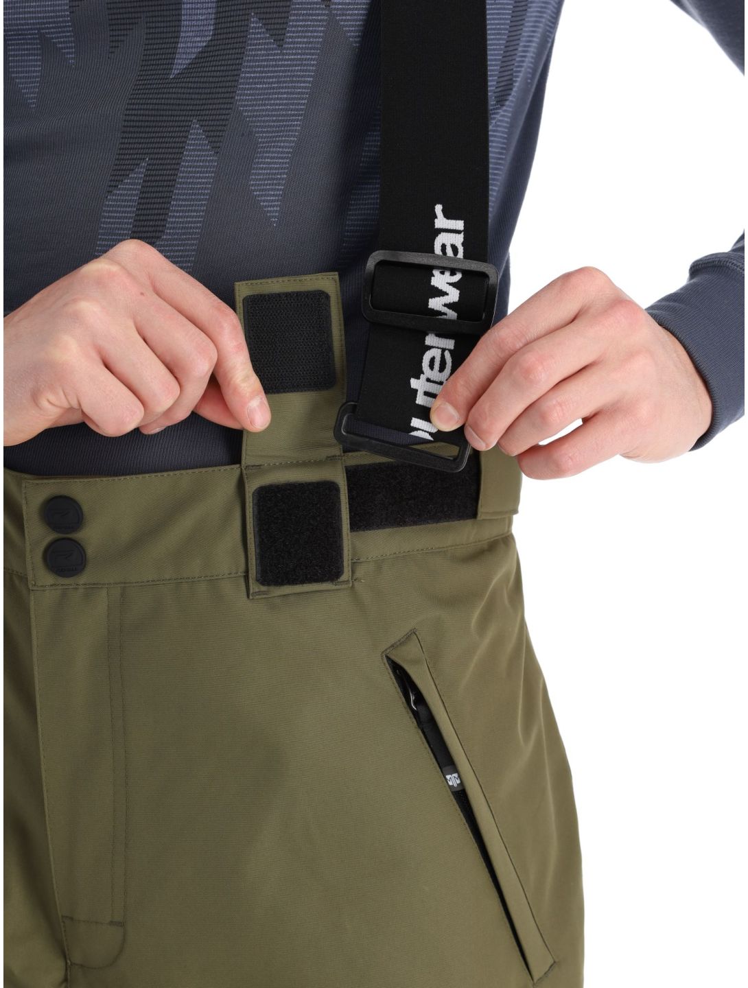 Rehall, Picker-R pantaloni da sci uomo Olive verde 