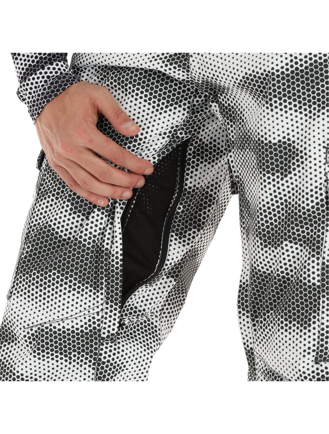 Rehall, Ride-R pantaloni da sci uomo honeycomb camo bianco