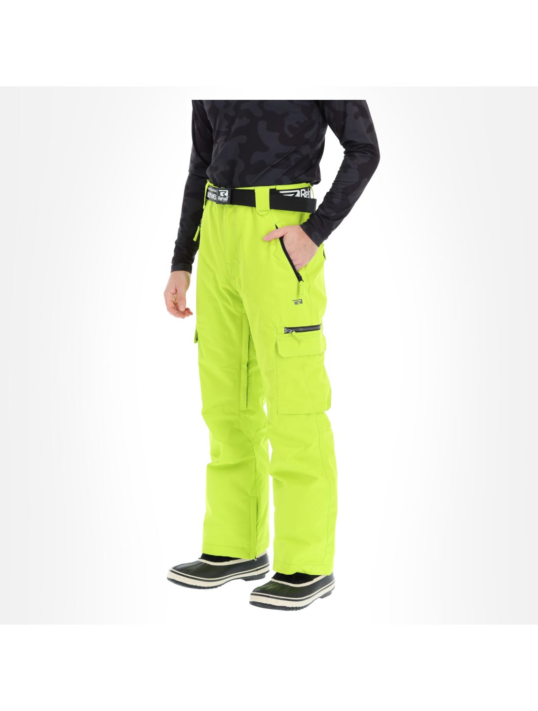 Rehall, Ride-R pantaloni da sci uomo lime verde