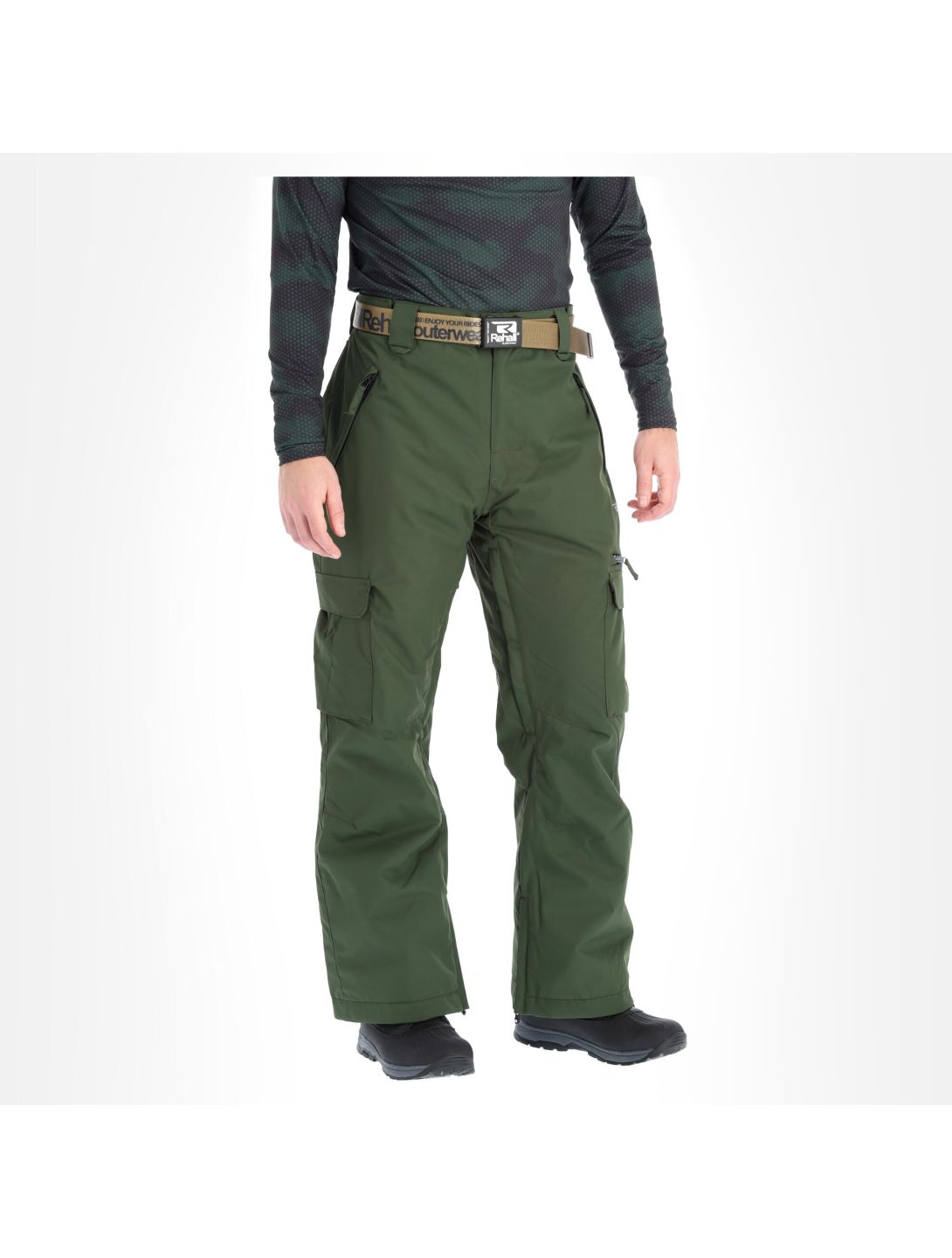 Rehall, Ride-R pantaloni da sci uomo olive verde