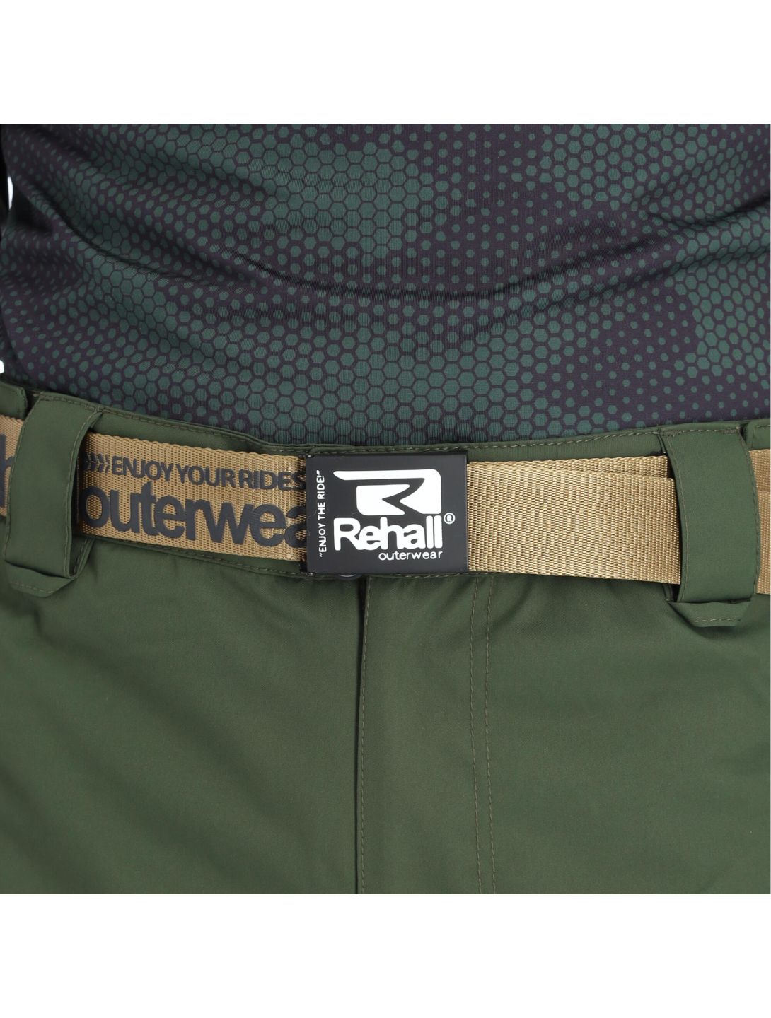 Rehall, Ride-R pantaloni da sci uomo olive verde