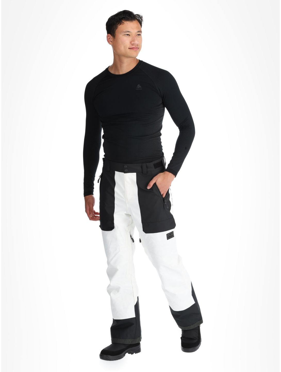 Rehall, Rinnes-R pantaloni da sci uomo White Mountains bianco 