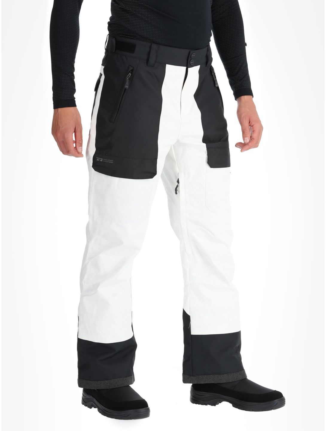 Rehall, Rinnes-R pantaloni da sci uomo White Mountains bianco 