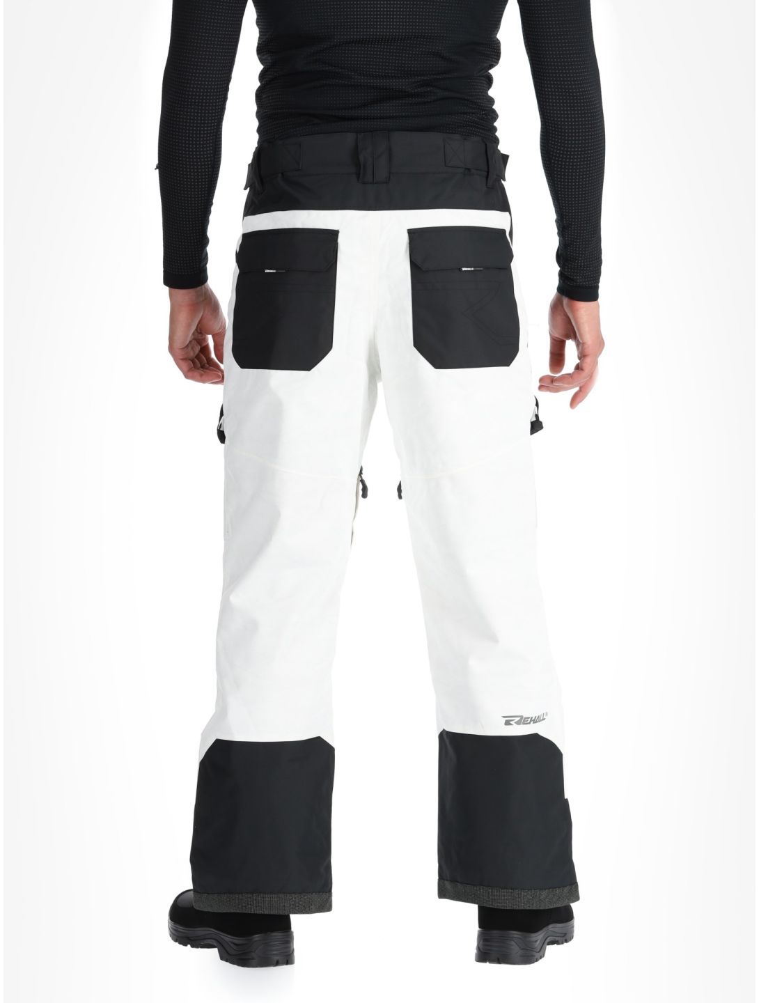 Rehall, Rinnes-R pantaloni da sci uomo White Mountains bianco 