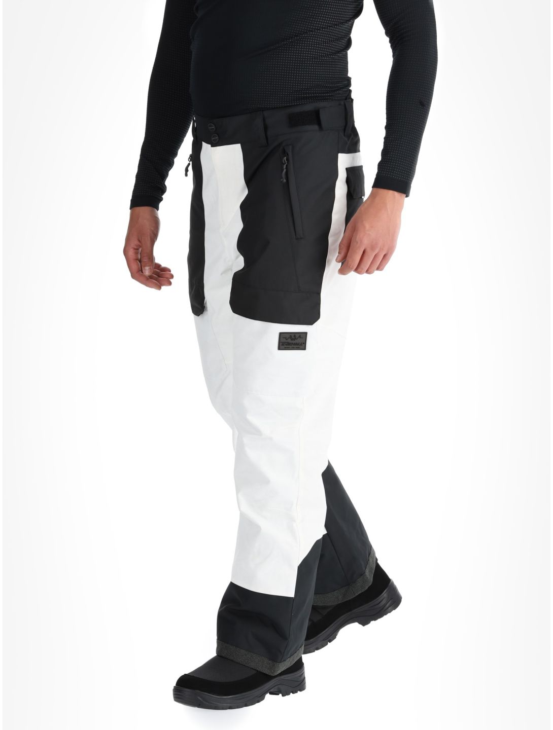 Rehall, Rinnes-R pantaloni da sci uomo White Mountains bianco 