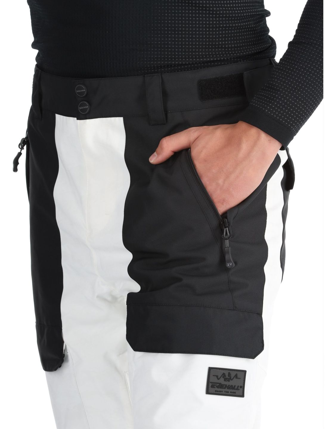 Rehall, Rinnes-R pantaloni da sci uomo White Mountains bianco 