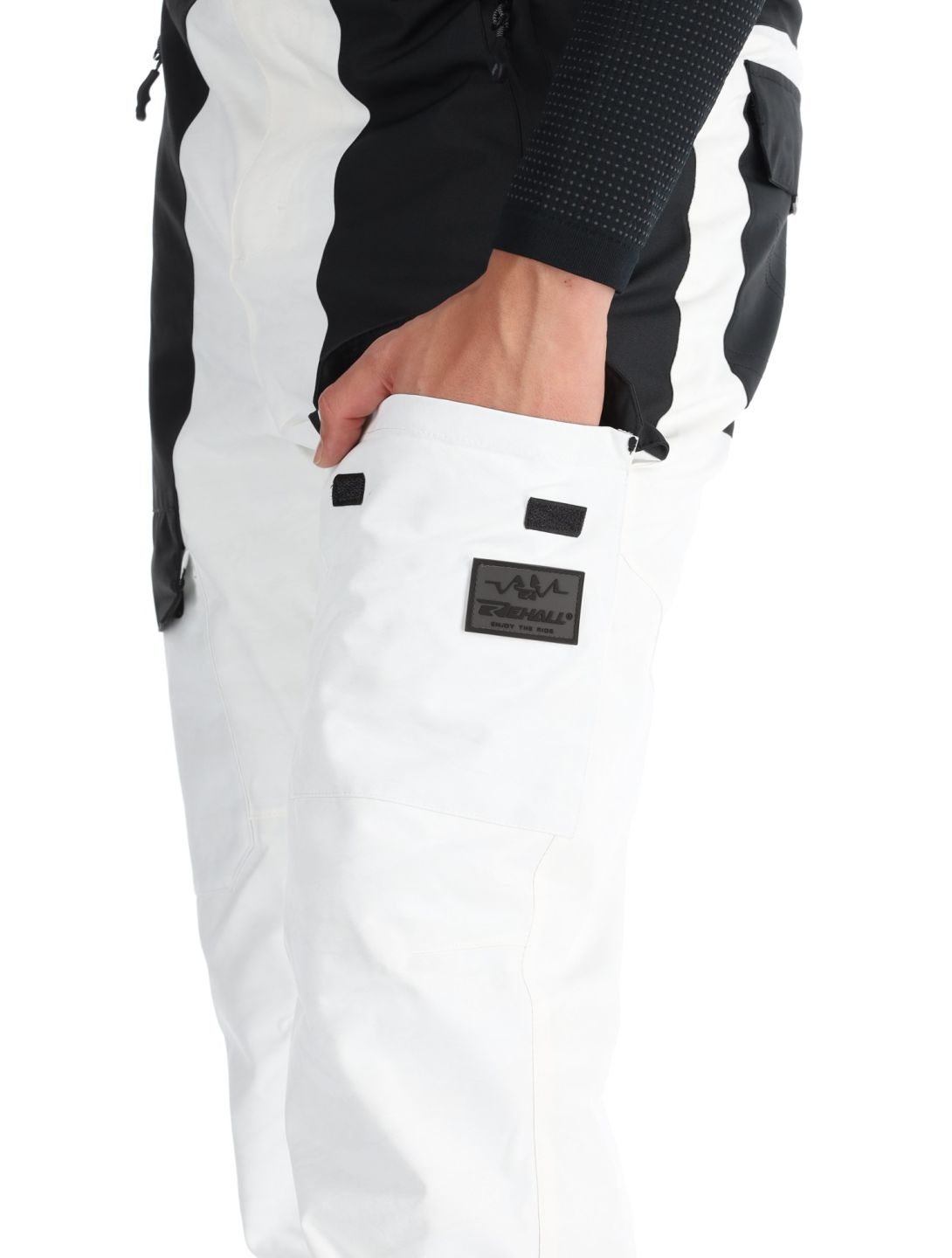 Rehall, Rinnes-R pantaloni da sci uomo White Mountains bianco 