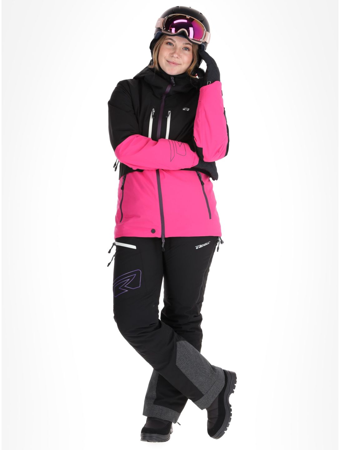 Rehall, Sabinio-R giacca sci donna Pink nero, rosa 