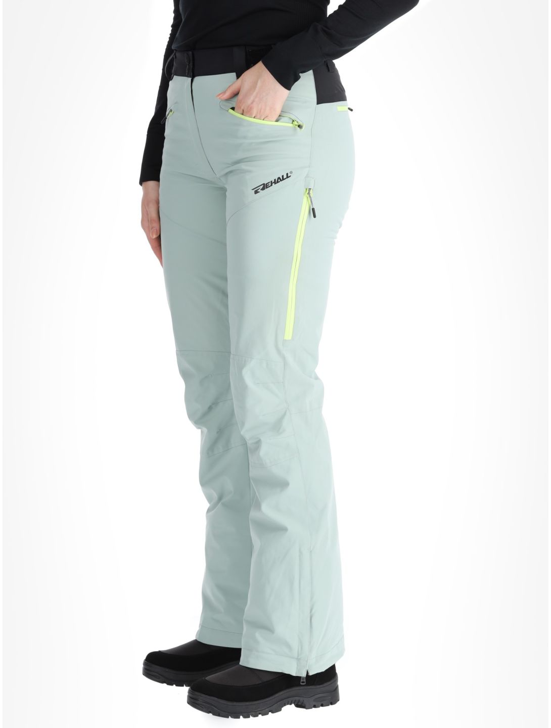 Rehall, Stormy-R pantaloni da sci donna Jadeite grigio 