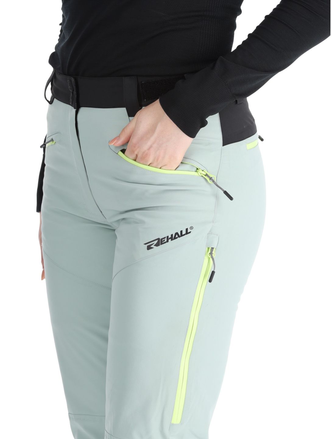 Rehall, Stormy-R pantaloni da sci donna Jadeite grigio 