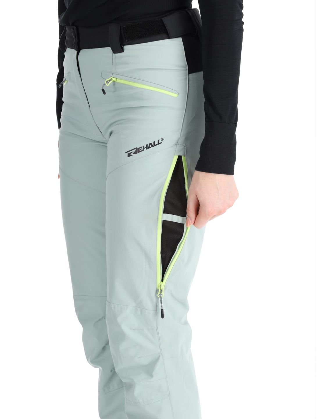 Rehall, Stormy-R pantaloni da sci donna Jadeite grigio 