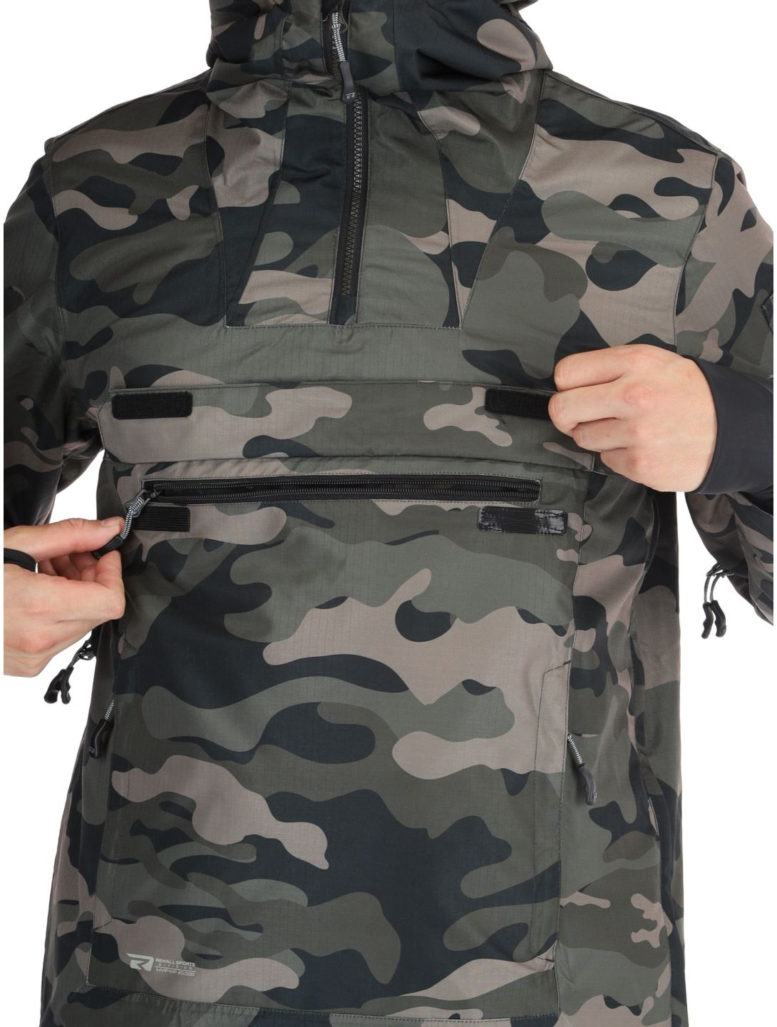 Rehall, Tabor-R anorak uomo Camo Black nero 