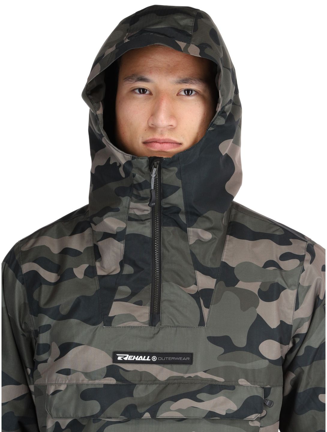 Rehall, Tabor-R anorak uomo Camo Black nero 