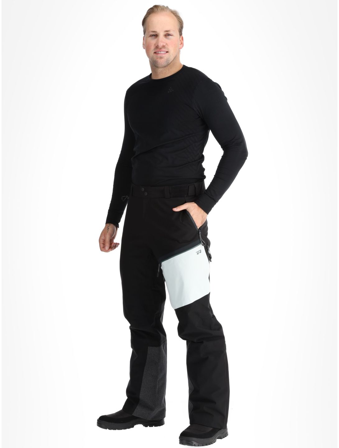 Rehall, Volcano-R pantaloni da sci uomo Black nero 