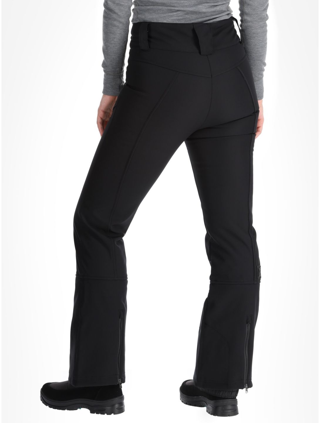 Rehall, Yves-R pantaloni da sci softshell donna Caviar nero 