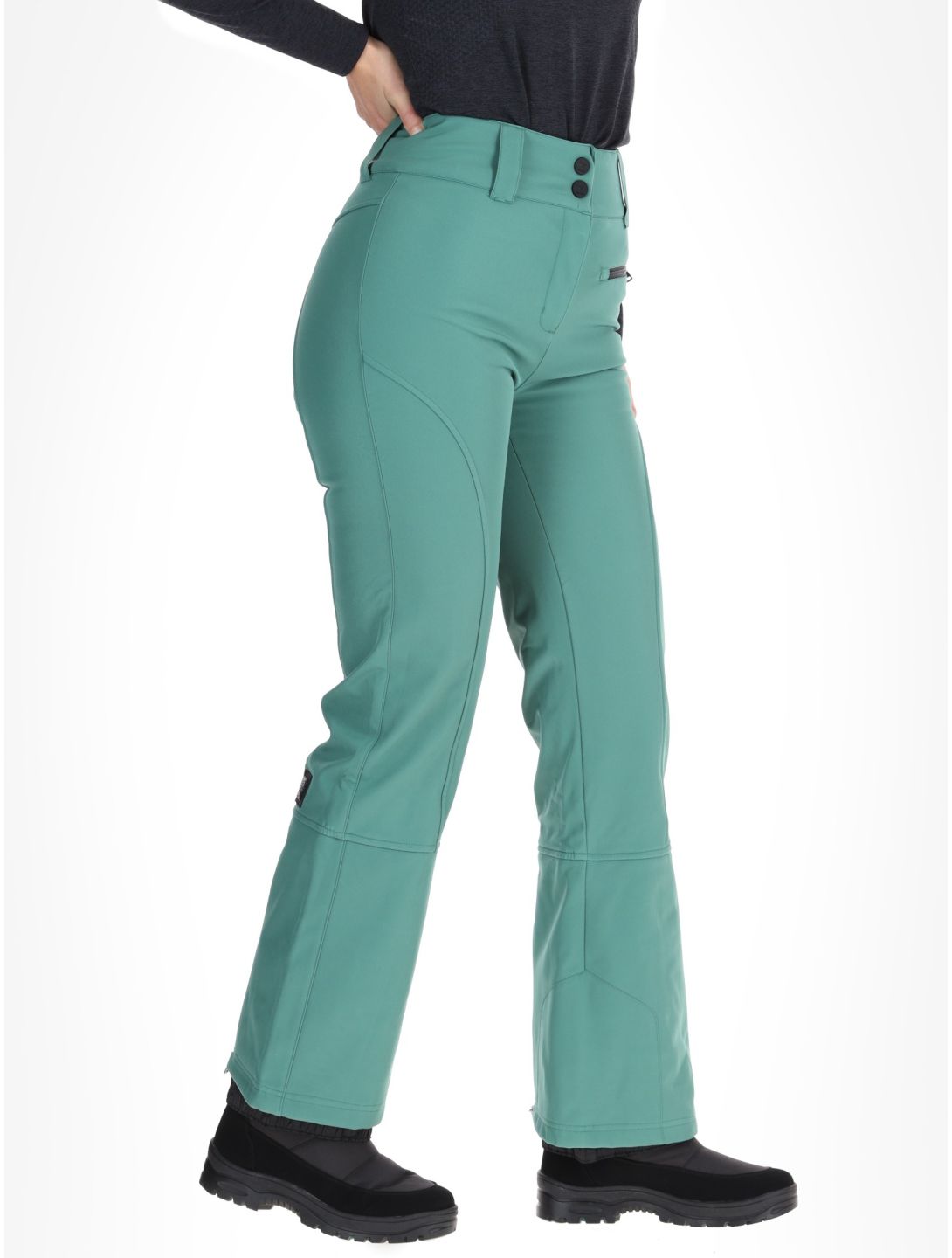 Rehall, Yves-R pantaloni da sci softshell donna Smoke Pine verde 