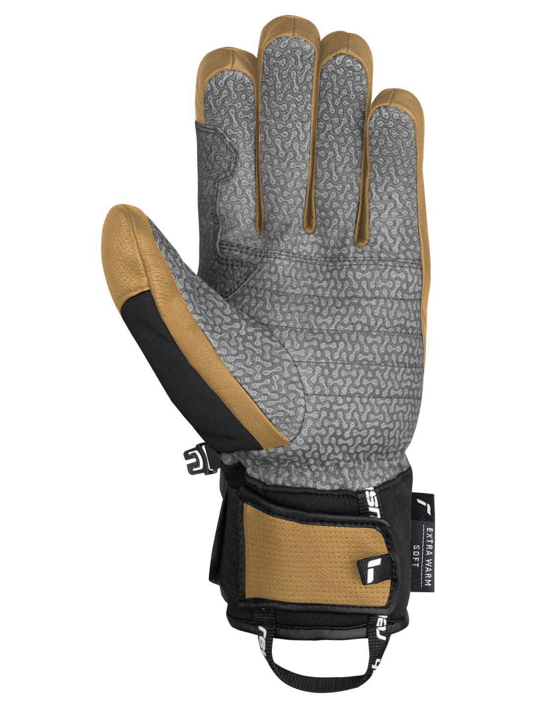 Reusch, Henrik Kristoffersen guanti da sci uomo Camel / Black marrone, nero 