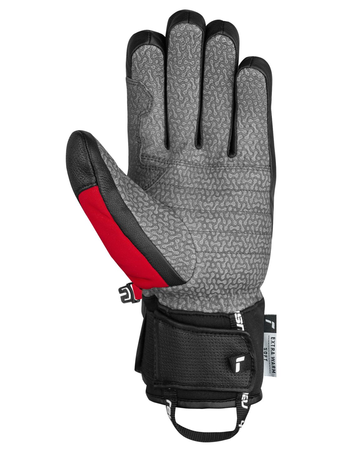 Reusch, Marco Odermatt guanti da sci uomo Black / Fire Red nero, rosso 