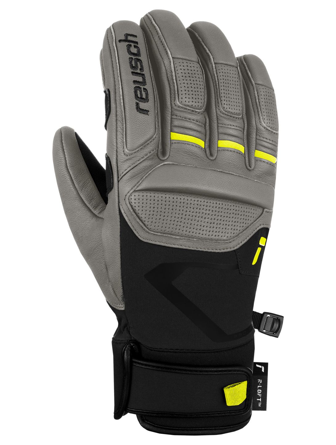 Reusch, Pro RC guanti da sci uomo Steel Grey / Black grigio, nero 