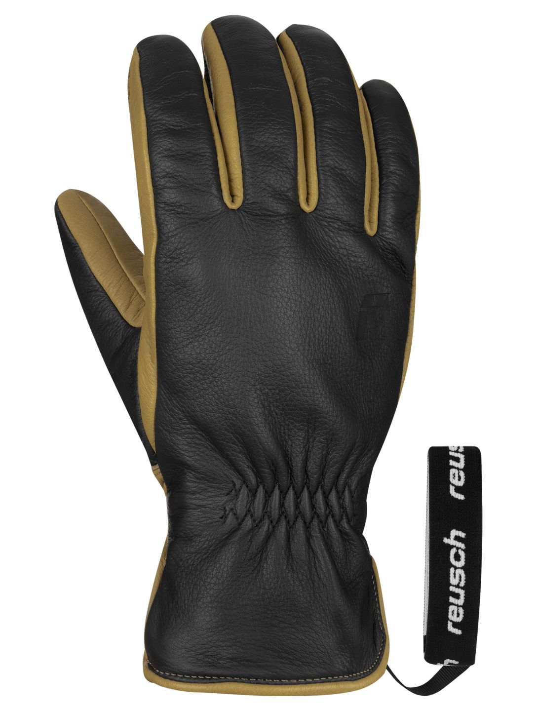 Reusch, Reusch Outsider guanti da sci uomo Black / Camel marrone, nero 