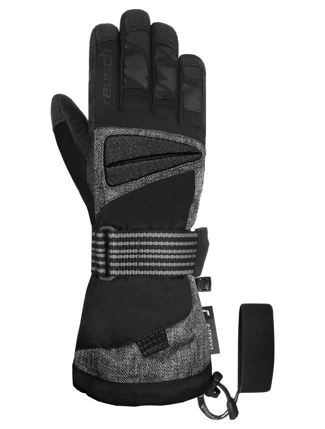 Reusch, Reusch Sweeber III R-TEX® XT guanti da sci uomo Black / Black Melange nero 