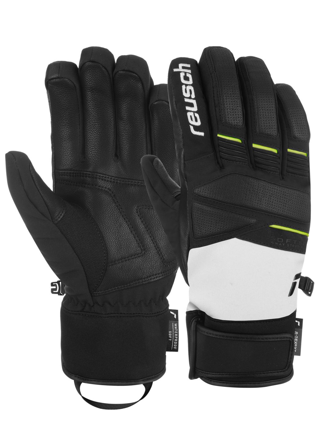 Reusch, Reusch Thunder R-TEX® XT guanti da sci uomo Glacier Grey / Black / Safe Yellow giallo, grigio, nero 