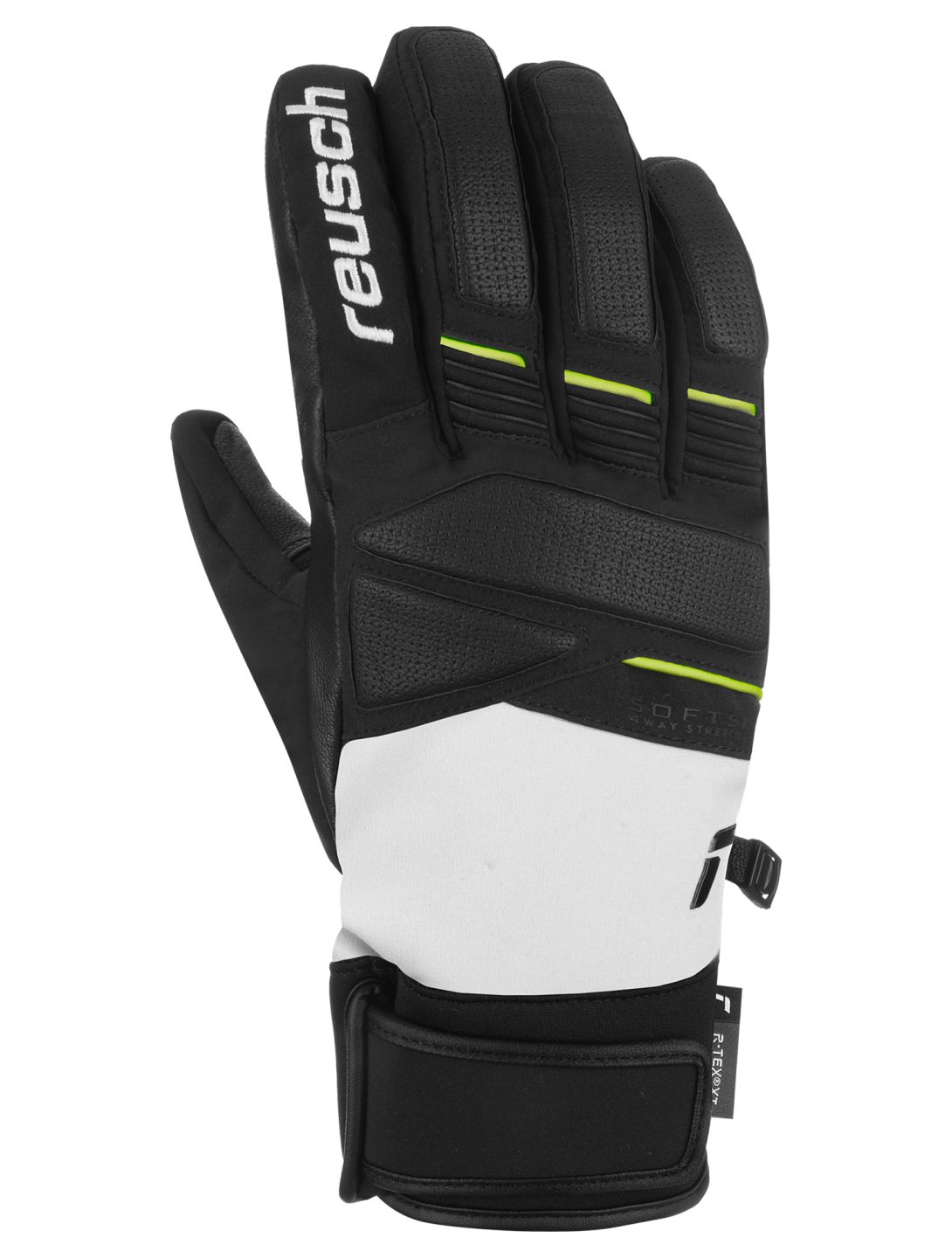 Reusch, Reusch Thunder R-TEX® XT guanti da sci uomo Glacier Grey / Black / Safe Yellow giallo, grigio, nero 