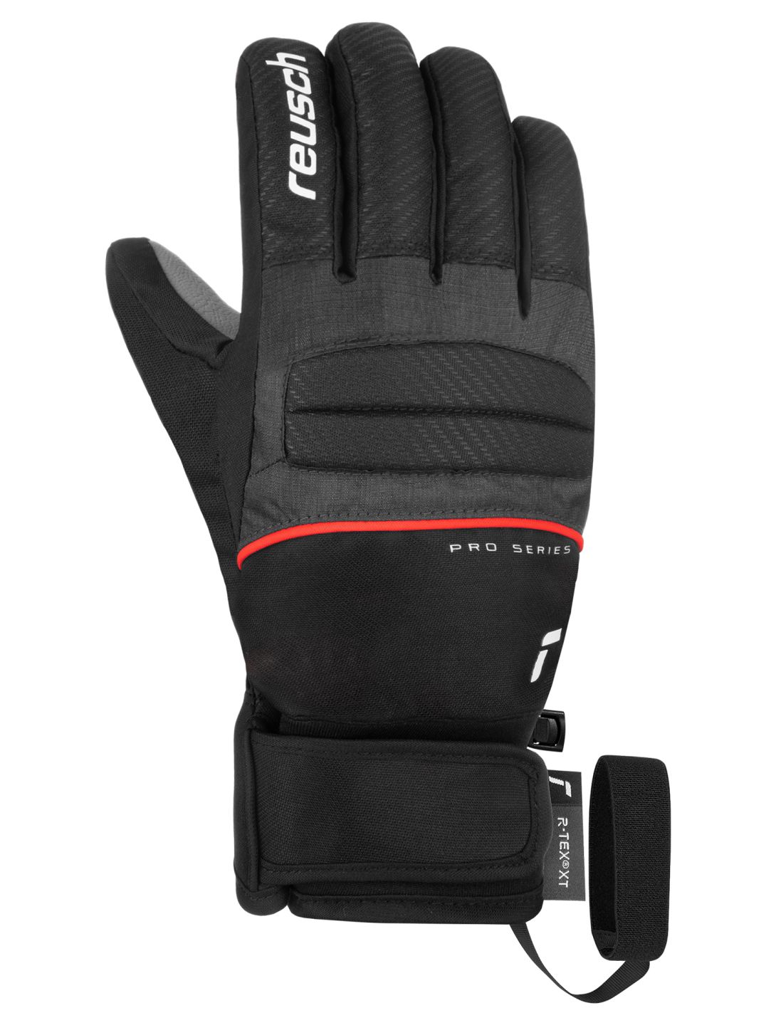 Reusch, Warrior R-TEX® XT guanti da sci bambino Black / White / Fluo Red bianco, nero, rosso 