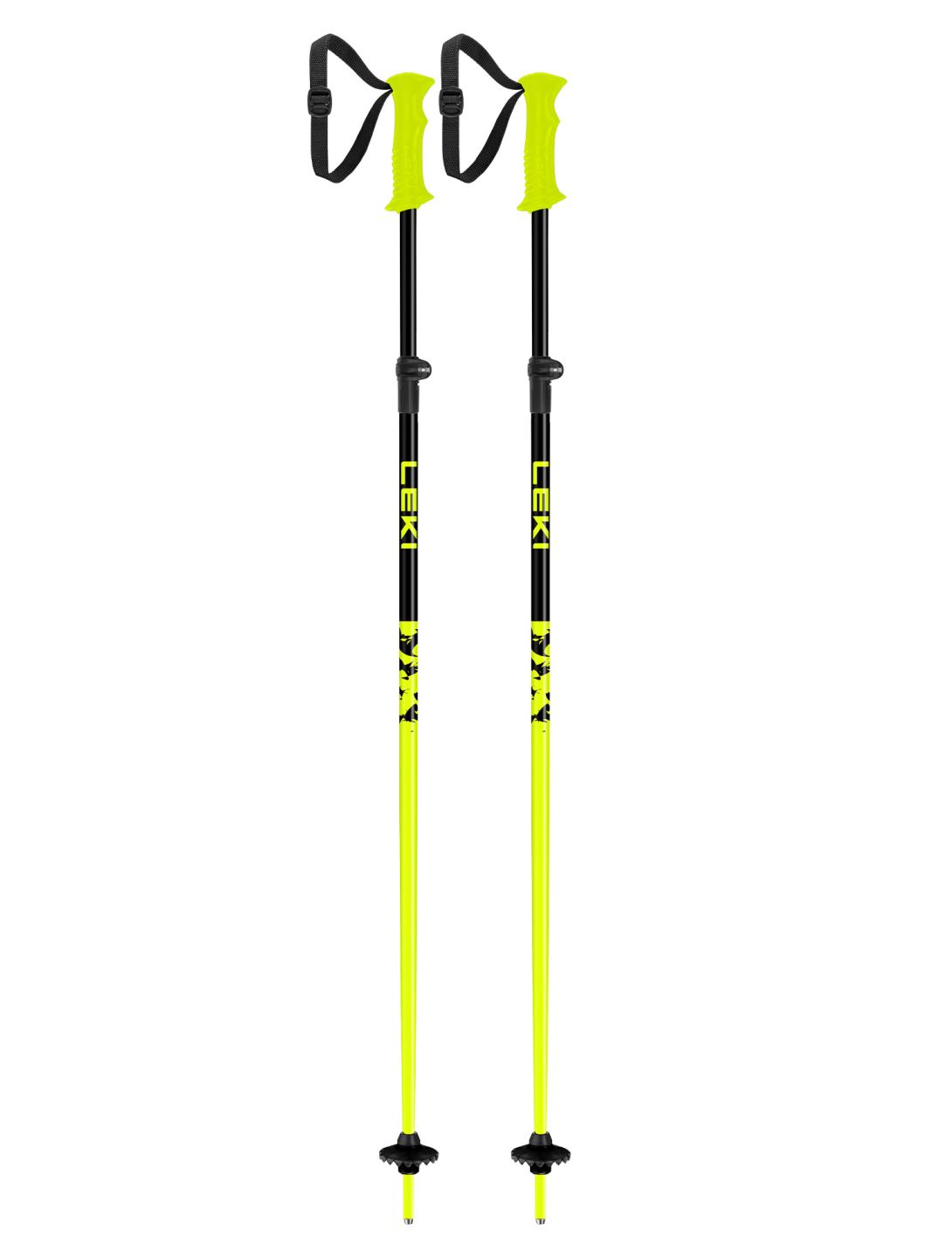 Leki, Rider Vario bastoncini da sci bambino Neon Yellow / Black giallo, nero 