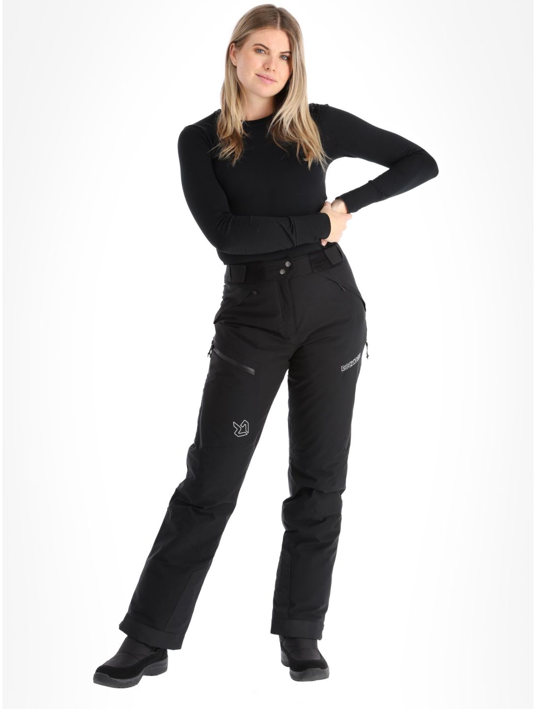 Rock Experience, Censi Peak pantaloni da sci donna Caviar nero 