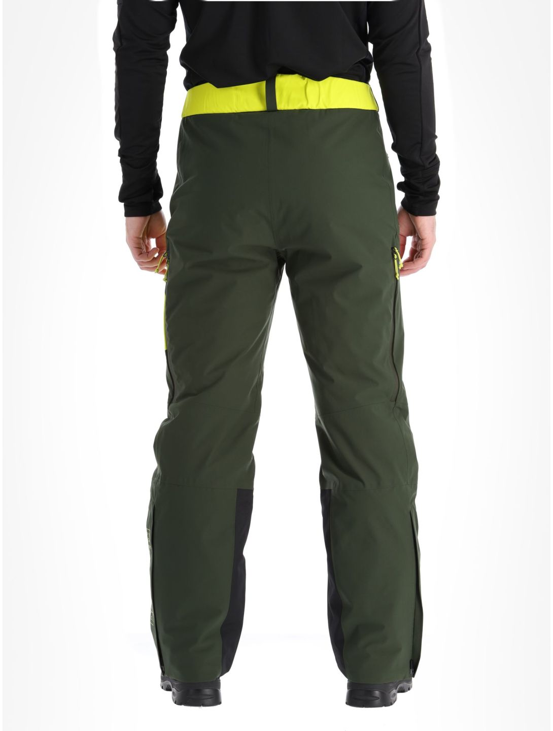 Rock Experience, Fanatic pantaloni da sci uomo Kombu Green / Safety Yellow giallo, verde 